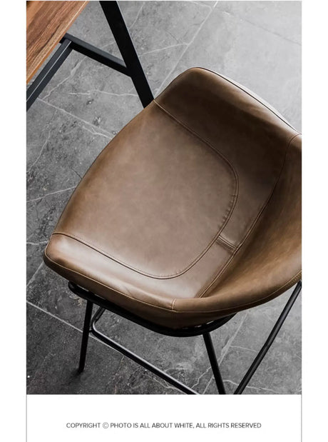 ABOUT WHITE Damaris Sleek Contemporary Nordic Bar Stool from ABOUT WHITE