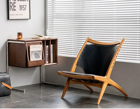 ABOUT WHITE Elara Elegant Nordic Leather Lounge Chair from ABOUT WHITE