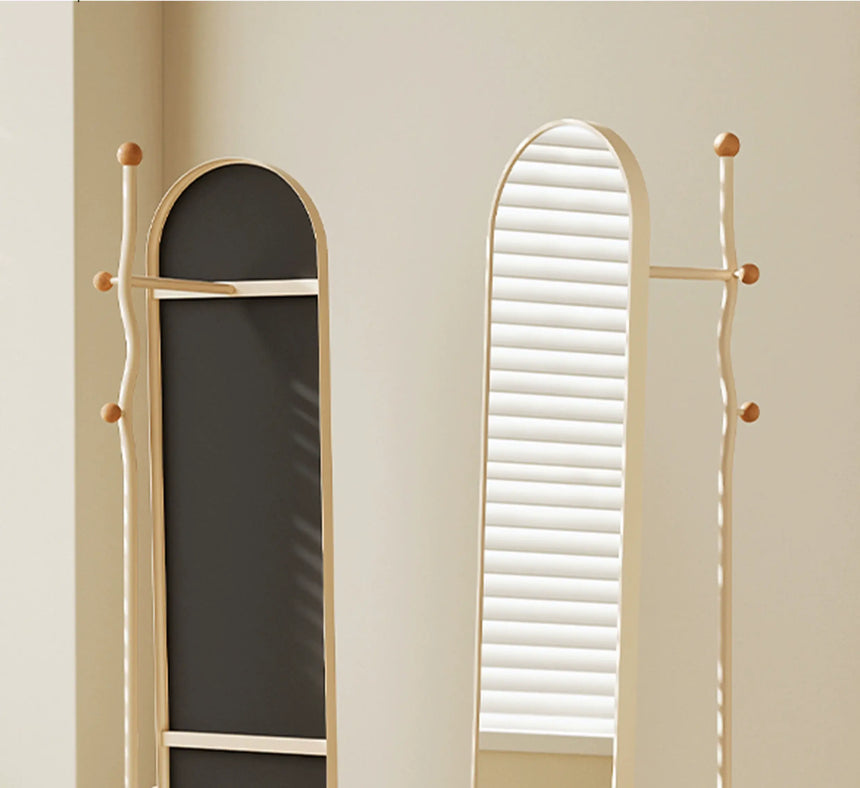 ABOUT WHITE Elowen Chic Integrated Floor Mirror Storage from ABOUT WHITE