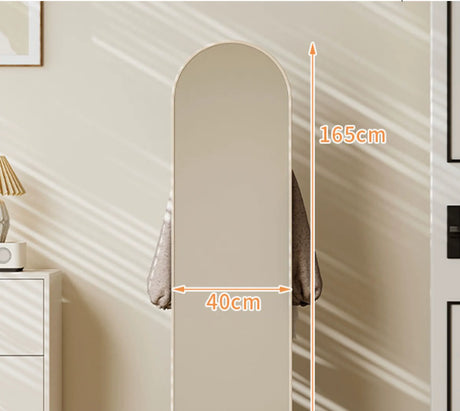 ABOUT WHITE Elowen Chic Integrated Floor Mirror Storage from ABOUT WHITE
