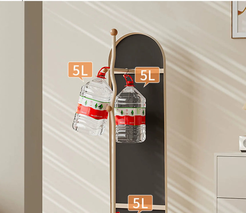 ABOUT WHITE Elowen Chic Integrated Floor Mirror Storage from ABOUT WHITE