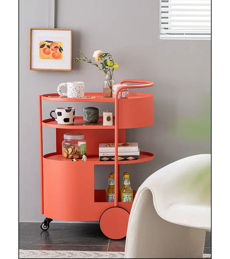 ABOUT WHITE Elowen Chic Wrought Iron Coffee Table Cart from ABOUT WHITE