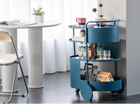 ABOUT WHITE Elowen Chic Wrought Iron Coffee Table Cart from ABOUT WHITE