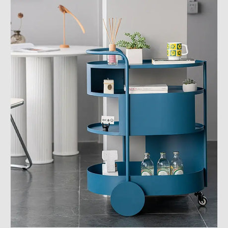 ABOUT WHITE Elowen Chic Wrought Iron Coffee Table Cart from ABOUT WHITE
