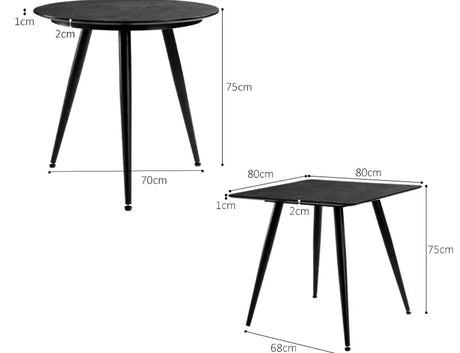 ABOUT WHITE Elowen Minimalist Cement Table Set from ABOUT WHITE