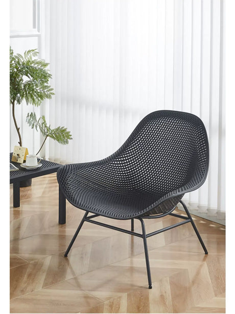 ABOUT WHITE Elowen Minimalist Cozy Plastic Chair from ABOUT WHITE