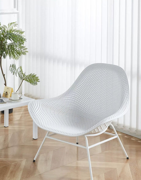ABOUT WHITE Elowen Minimalist Cozy Plastic Chair from ABOUT WHITE