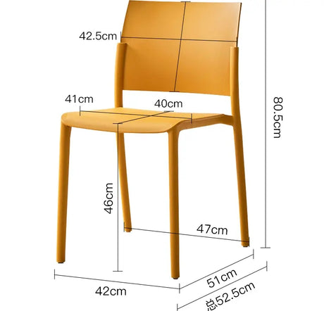 ABOUT WHITE Elowen Minimalist Stackable Dining Chair from ABOUT WHITE
