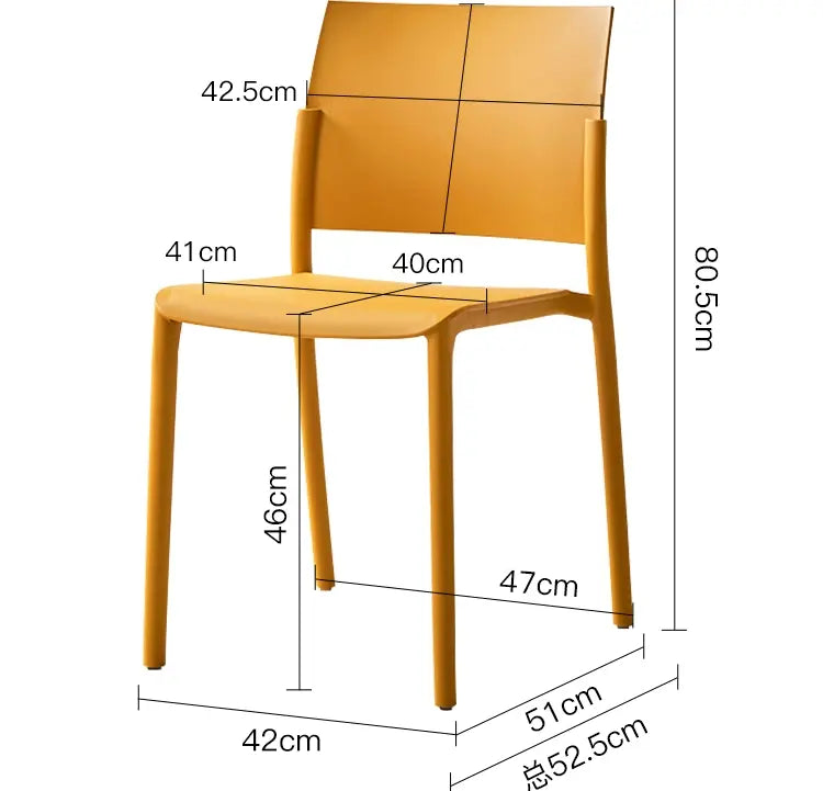 ABOUT WHITE Elowen Minimalist Stackable Dining Chair from ABOUT WHITE