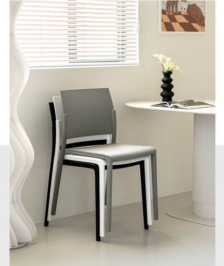 ABOUT WHITE Elowen Minimalist Stackable Dining Chair from ABOUT WHITE