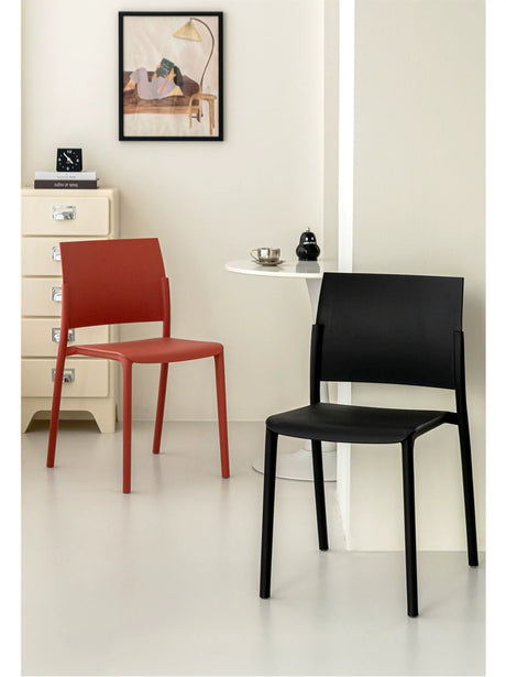 ABOUT WHITE Elowen Minimalist Stackable Dining Chair from ABOUT WHITE