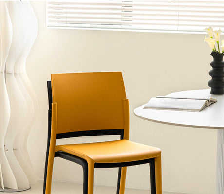 ABOUT WHITE Elowen Minimalist Stackable Dining Chair from ABOUT WHITE