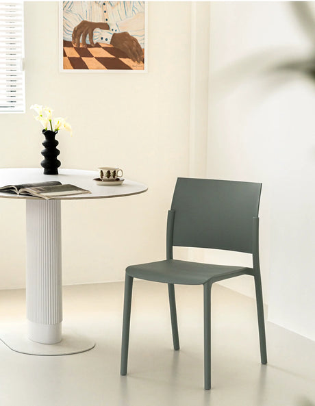 ABOUT WHITE Elowen Minimalist Stackable Dining Chair from ABOUT WHITE