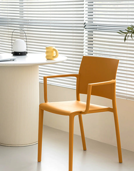ABOUT WHITE Elowen Minimalist Stackable Dining Chair from ABOUT WHITE