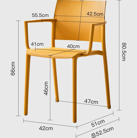 ABOUT WHITE Elowen Minimalist Stackable Dining Chair from ABOUT WHITE