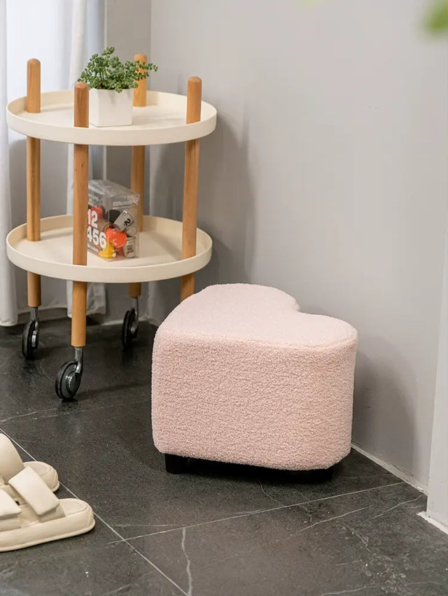 ABOUT WHITE Elowen Nordic Designer Love Stool - Light Luxury High-End Household Bench from ABOUT WHITE