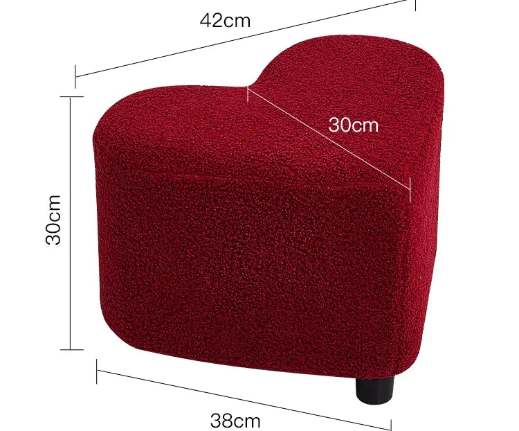 ABOUT WHITE Elowen Nordic Designer Love Stool - Light Luxury High-End Household Bench from ABOUT WHITE
