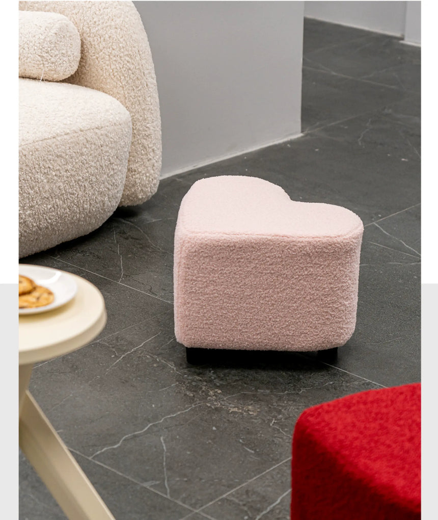 ABOUT WHITE Elowen Nordic Designer Love Stool - Light Luxury High-End Household Bench from ABOUT WHITE
