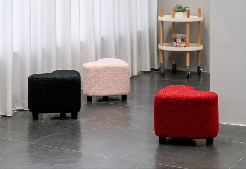 ABOUT WHITE Elowen Nordic Designer Love Stool - Light Luxury High-End Household Bench from ABOUT WHITE