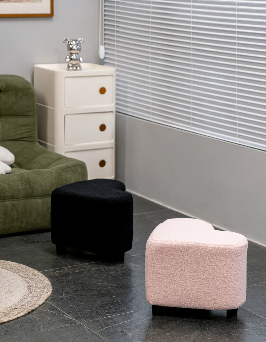 ABOUT WHITE Elowen Nordic Designer Love Stool - Light Luxury High-End Household Bench from ABOUT WHITE