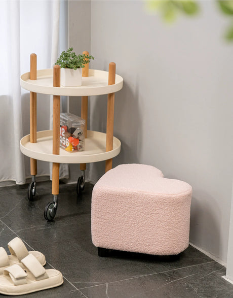 ABOUT WHITE Elowen Nordic Designer Love Stool - Light Luxury High-End Household Bench from ABOUT WHITE