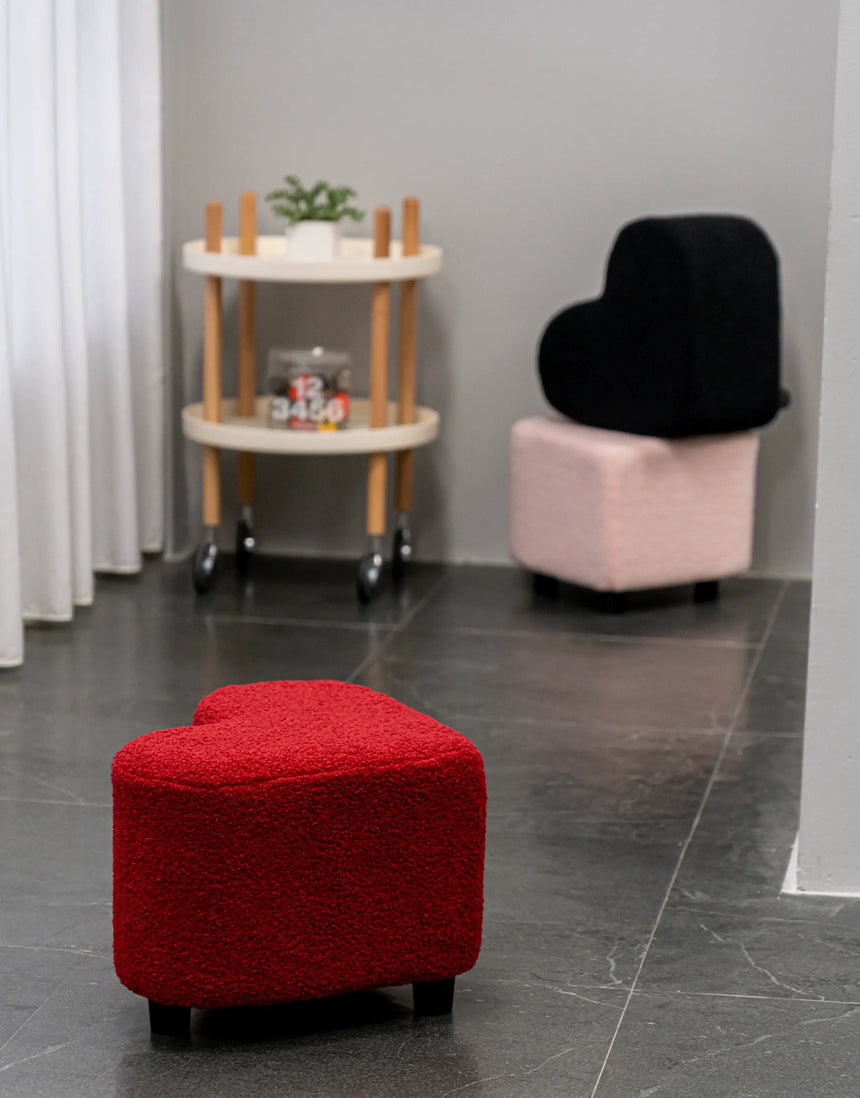 ABOUT WHITE Elowen Nordic Designer Love Stool - Light Luxury High-End Household Bench from ABOUT WHITE