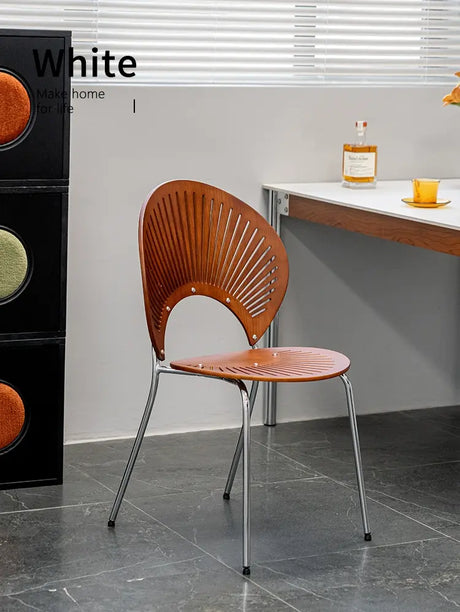 ABOUT WHITE Elowen Sleek Retro Dining Chair from ABOUT WHITE