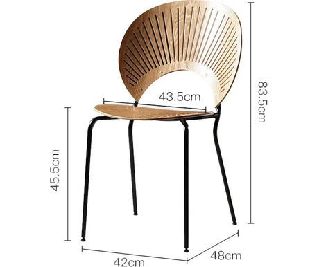 ABOUT WHITE Elowen Sleek Retro Dining Chair from ABOUT WHITE