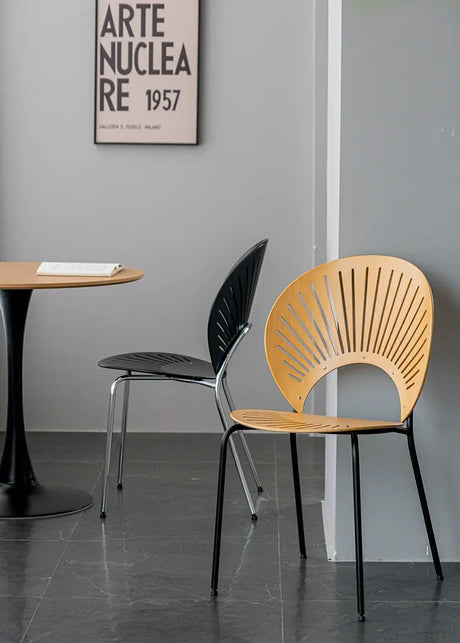 ABOUT WHITE Elowen Sleek Retro Dining Chair from ABOUT WHITE