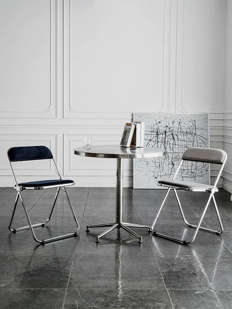ABOUT WHITE Elowen Sleek Stainless Steel Outdoor Table from ABOUT WHITE