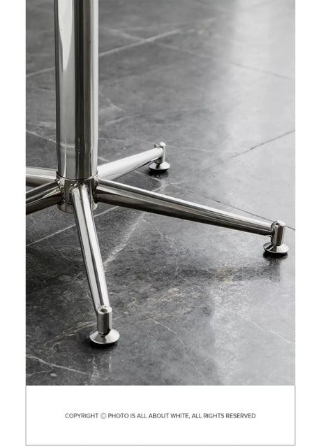 ABOUT WHITE Elowen Sleek Stainless Steel Outdoor Table from ABOUT WHITE