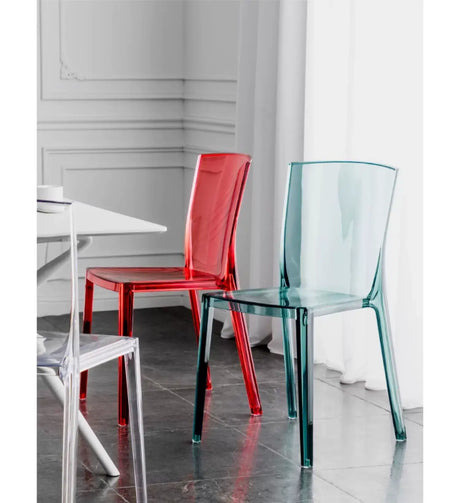 ABOUT WHITE Elowen Transparent Acrylic Dining Chair from ABOUT WHITE