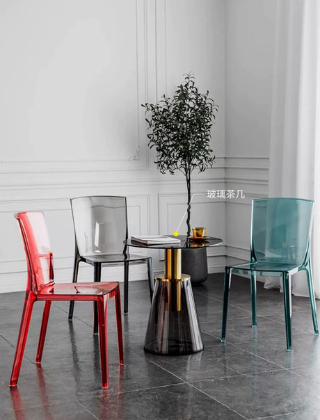 ABOUT WHITE Elowen Transparent Acrylic Dining Chair from ABOUT WHITE