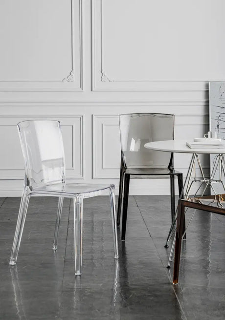 ABOUT WHITE Elowen Transparent Acrylic Dining Chair from ABOUT WHITE