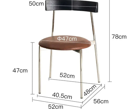 ABOUT WHITE Elowen Vintage-Inspired Soft Padded Dining Chair from ABOUT WHITE