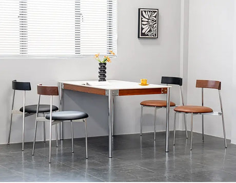 ABOUT WHITE Elowen Vintage-Inspired Soft Padded Dining Chair from ABOUT WHITE