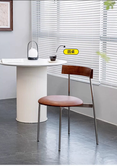 ABOUT WHITE Elowen Vintage-Inspired Soft Padded Dining Chair from ABOUT WHITE