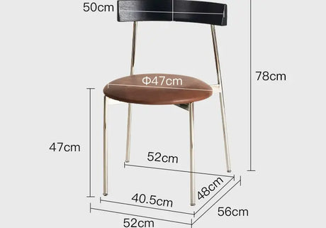ABOUT WHITE Elowen Vintage-Inspired Soft Padded Dining Chair from ABOUT WHITE