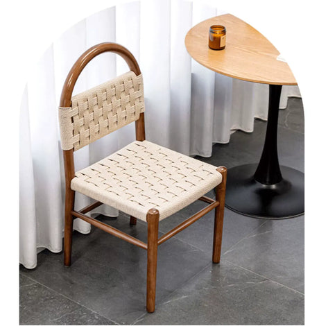 ABOUT WHITE Elowen Vintage Solid Wood Dining Chair from ABOUT WHITE