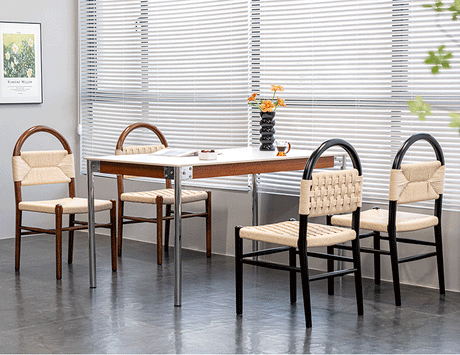 ABOUT WHITE Elowen Vintage Solid Wood Dining Chair from ABOUT WHITE