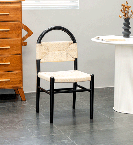 ABOUT WHITE Elowen Vintage Solid Wood Dining Chair from ABOUT WHITE