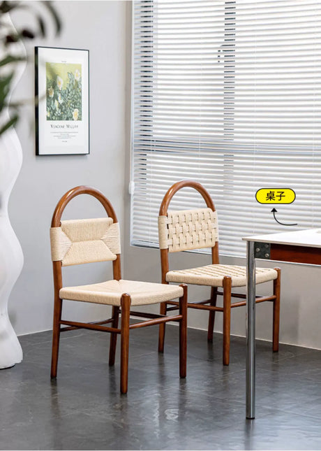 ABOUT WHITE Elowen Vintage Solid Wood Dining Chair from ABOUT WHITE