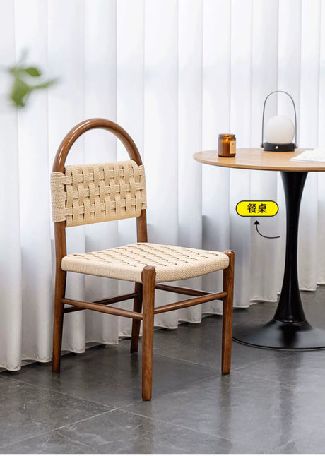 ABOUT WHITE Elowen Vintage Solid Wood Dining Chair from ABOUT WHITE