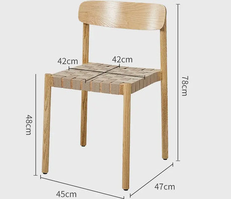 ABOUT WHITE Elysia Scandinavian Design Natural Wood High Chair from ABOUT WHITE