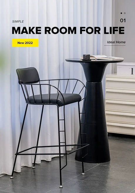 ABOUT WHITE Elysium Modern Minimalist Highfoot Chair from ABOUT WHITE