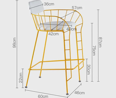 ABOUT WHITE Elysium Modern Minimalist Highfoot Chair from ABOUT WHITE