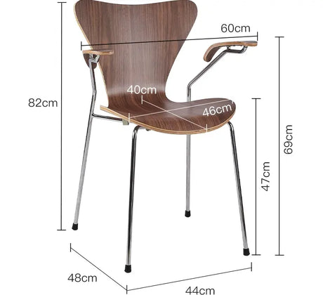 ABOUT WHITE Esmeralda Modern Simple Nordic Dining Chair from ABOUT WHITE