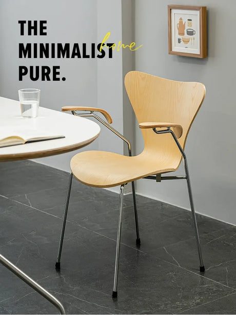 ABOUT WHITE Esmeralda Modern Simple Nordic Dining Chair from ABOUT WHITE