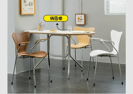 ABOUT WHITE Esmeralda Modern Simple Nordic Dining Chair from ABOUT WHITE