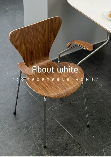 ABOUT WHITE Esmeralda Modern Simple Nordic Dining Chair from ABOUT WHITE